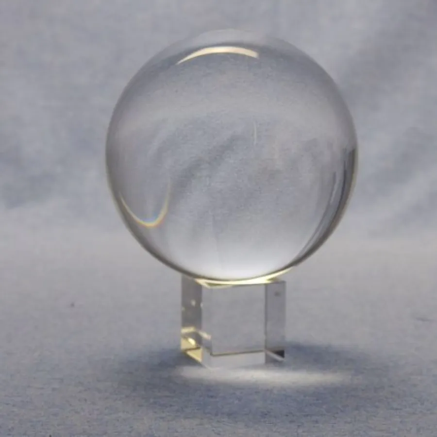 Lensball Durchmesser 90 mm | Sockel 30 mm quader